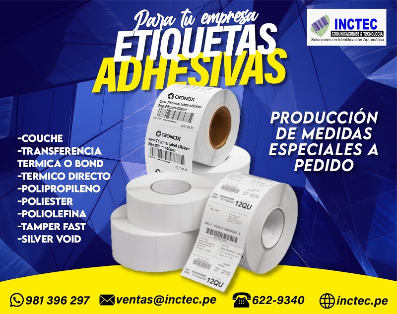 inctec_sac's tweet photo. Compre Ahora las Etiquetas Autoadhesivas Para Inventario, estas etiquetas ayudan en las operaciones de su almacén.
Contáctenos 📲: 981396297
📨Ventas@inctec.pe
VISITE NUESTRA PAGINA WEB 🔥🔥
https://t.co/QAvF1Z18WP 🇵🇪🇵🇪 https://t.co/SyOSxBXfE8