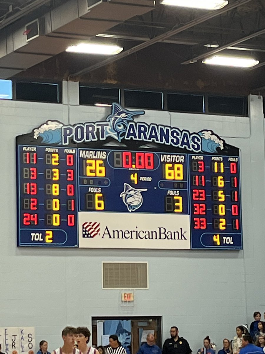 Another win in Port Aransas!!  ❤️🐾🏀💙