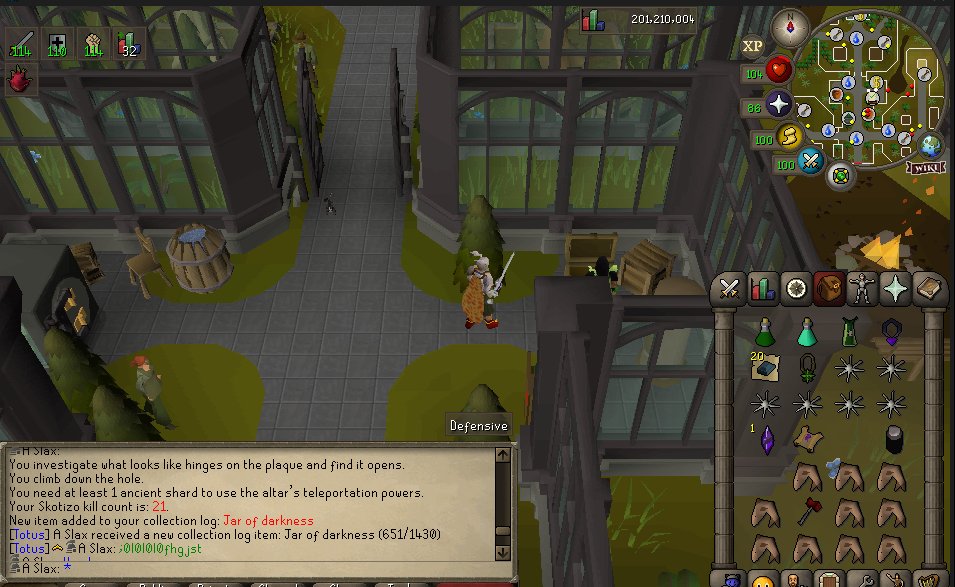 Slax_OSRS's tweet image. Jar of darkness 👍, good update