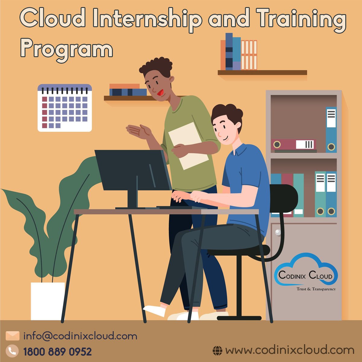 CodinixCloud's tweet image. Cloud Internship and Training Program

codinixcloud.com/internship

#Internship #Internshipprogram #cloudInternship #cloudenablementInternship #cloudtraining #cloudtrainingInternship #cloudfreshersjobs #cloud #crminernship #crmtraining #codinixcloud #cloudcomputing #cloud #technology