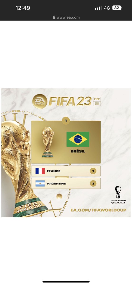 didi83136's tweet photo. @EASPORTS #EASPORTSFIFA #EASPORTScontest https://t.co/OGpGku0yKn