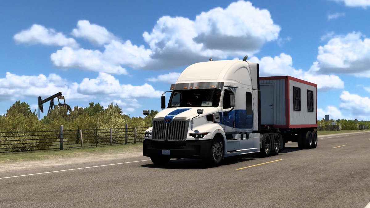 leyvismovicgame's tweet photo. Good Evening! Let's go with another delivery #CruisingTexas (4/15 🚛). @SCSsoftware 

#AmericanTruckSimulator #ATS #BestCommunityEver https://t.co/nfRQ9dmpIt