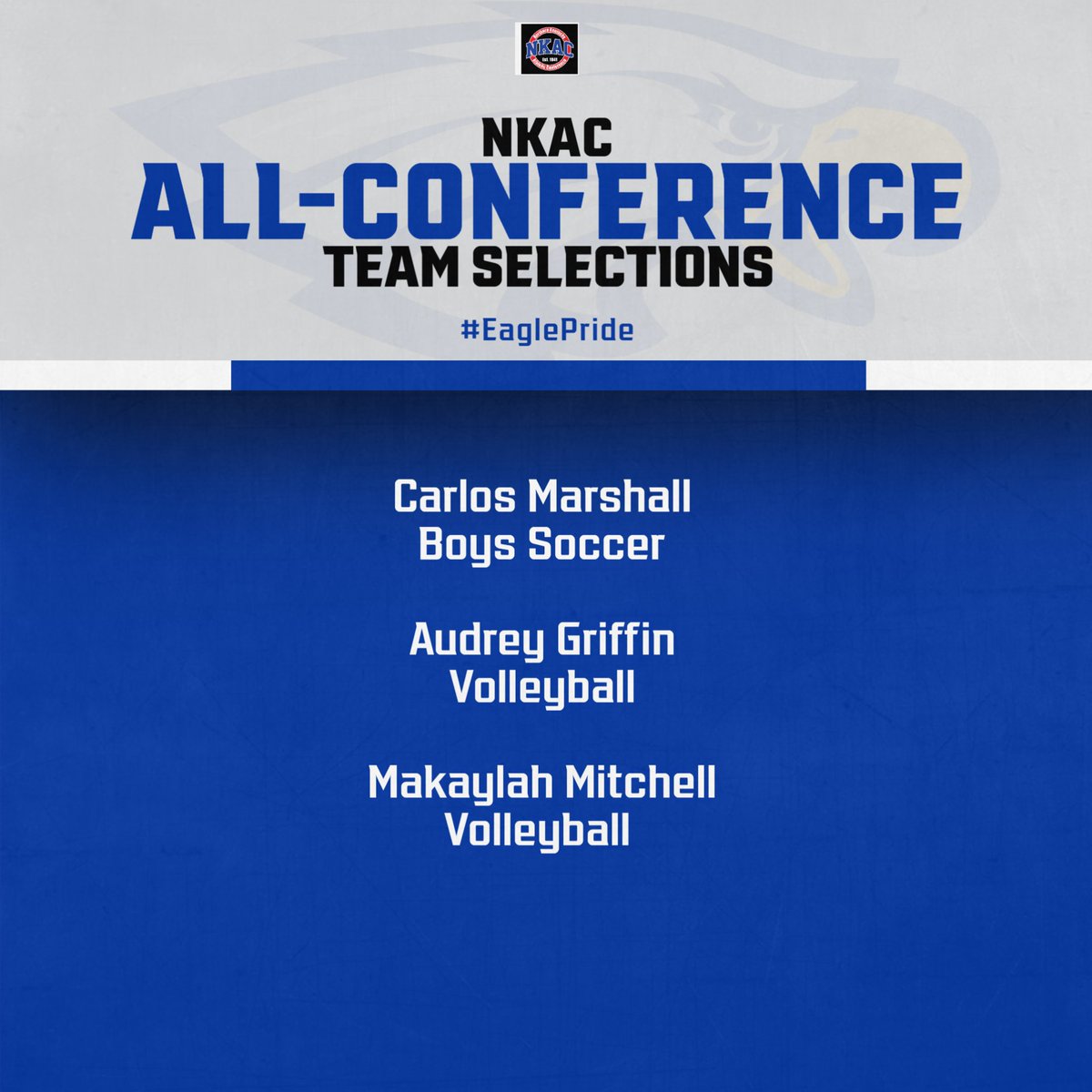 Congratulations to the following players for being selected to the NKAC All-Conference Teams.