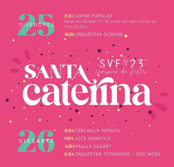 FestaMarinaAlta's tweet photo. La setmana que ve Santa Caterina a Teula 🔥🥳

Rt per arribar a més gent 😊 https://t.co/ccTNyHjjFX
