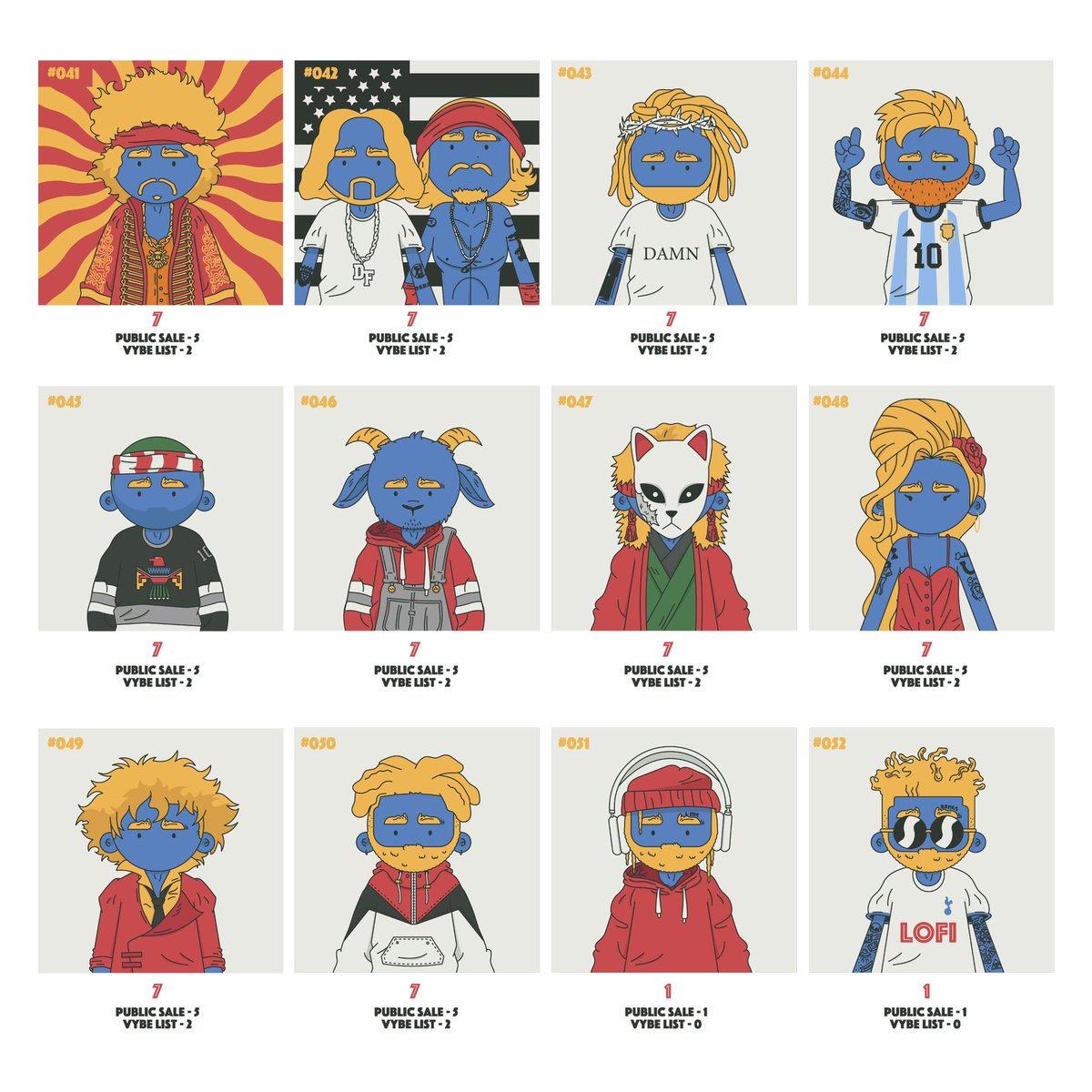 For our final Wave we are doing all 7/7s plus our two 1/1s.