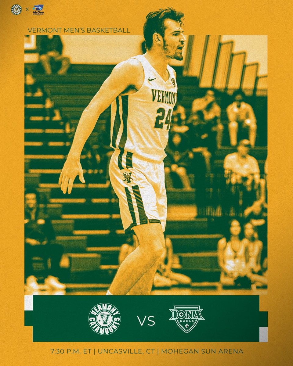 UVMmbb's tweet photo. 𝗟𝗲𝘁'𝘀 𝗵𝗮𝘃𝗲 𝗮 𝗻𝗶𝗴𝗵𝘁 😤

😼🆚 Iona
📍 Uncasville, CT
🕰 7:30 PM ET
📺 ESPN+ | https://t.co/tjjkopmtZ3
📻 The Game | https://t.co/BofPzmzsQ5
📊 https://t.co/bRvKvpQJDm https://t.co/gRxCqyYxzx