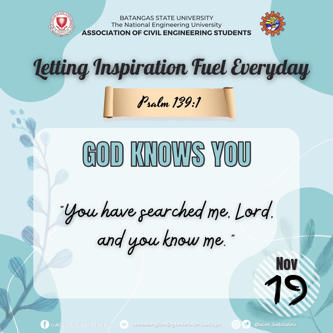 aces_batstateu's tweet photo. Good morning! Be inspired with the Gospel of the Day through LIFE, Letting Inspiration Fuel Everyday!
#LIFE
#WithACESweACEeverything
#ZitoRedSpartans https://t.co/gUv5jSJs5X