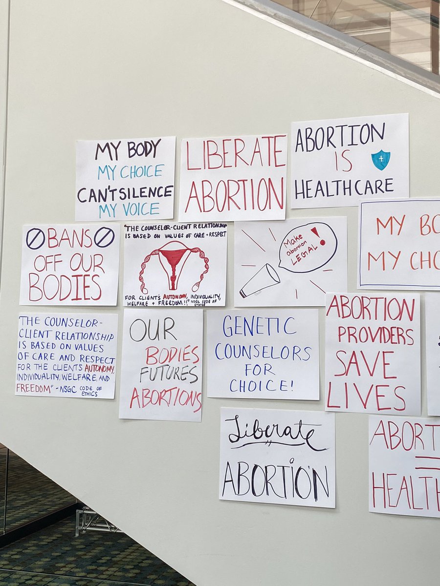 Come join us to talk about reproductive justice and donate to the <a href="/AbortionFunds/">NNAF Abortion Funds</a> Tiller Fund and grab a t-shirt!💚 #GCsforchoice #GeneChat #NSGC2022