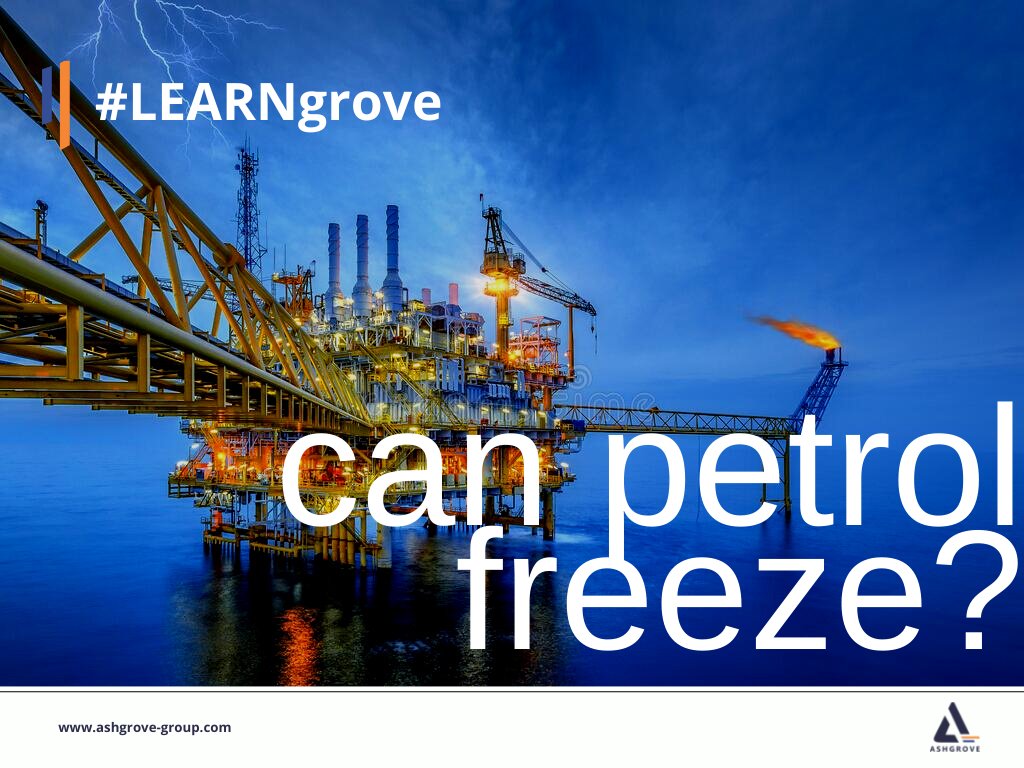 Ashgrove_Group's tweet photo. Can petrol freeze?
Given the freezing point of petrol is a chilly -60°C, it's virtually impossible for a petrol to freeze up during even the harshest winter because it's a combination of chemical compounds.
#LEARNgrove
#petrol #TGIF #oilandgas https://t.co/FKKhXFXxmC