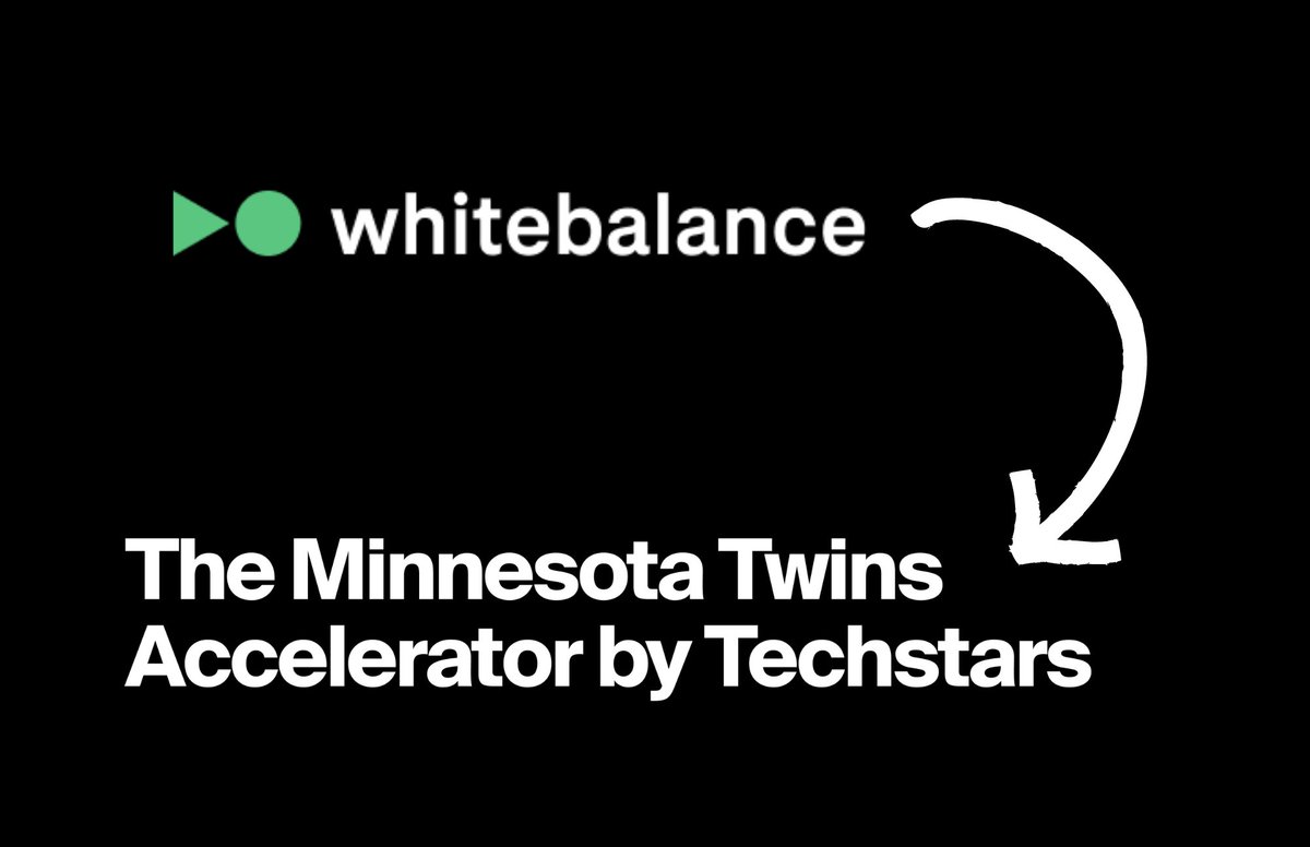 Welcome <a href="/whitebalanceHQ/">Whitebalance</a> to the 2022 Twins Accelerator by <a href="/Techstars/">Techstars</a>! 

Whitebalance provides AI tools for video production that can be used to make near studio-quality content remotely at a fraction of what it would normally cost. 🎥 

whitebalance.co