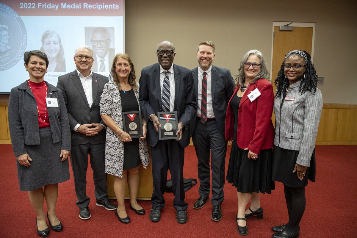 Friday Institute (@fridayinstitute) on Twitter photo For the first time in four years, the Friday Institute held a ceremony at our home on NC State’s Centennial Campus to honor <a href="/JamesABanks1/">James A. Banks</a> + <a href="/BlumenfeldJoann/">Joann Blumenfeld</a>, who were selected to receive this year's Friday Medal awards. Learn more: bit.ly/3X7gaJE #NCEd #STEM #equity For the first time in four years, the Friday Institute held a ceremony at our home on NC State’s Centennial Campus to honor <a href="/JamesABanks1/">James A. Banks</a> + <a href="/BlumenfeldJoann/">Joann Blumenfeld</a>, who were selected to receive this year's Friday Medal awards. Learn more: bit.ly/3X7gaJE #NCEd #STEM #equity