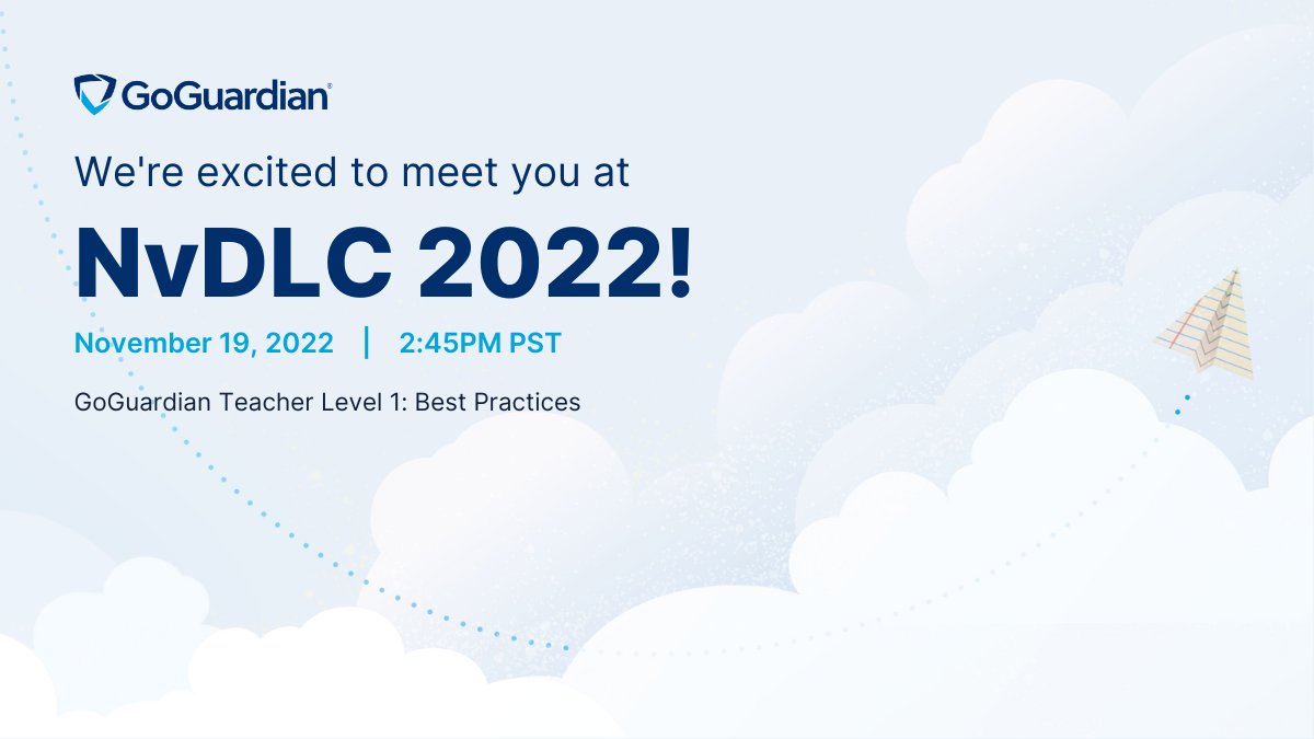goguardian's tweet photo. Are you attending the #NVDigitallearning virtual conference? 💻
Join our session tomorrow at 2:45 pm PST to learn how #GoGuardian Teacher can support your classroom management needs.
#NvDLC | @NevadaReady @DigitalNevada https://t.co/MVAmEsYqGO