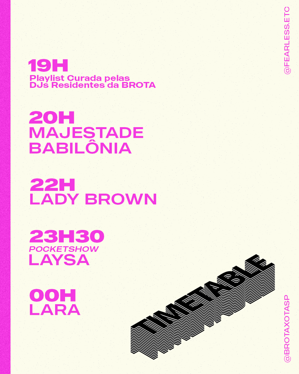 fearless_etc's tweet photo. Hoje a BROTA XOTA toma conta mais uma vez da pista do Miúda, com um elenco boquinhadisifude pra fazer todo mundo suar com muito funk! @layfestyle @qmdizqviumente @majestade___ @puroxtc E os primeiros 50 entram de GRAÇA!! https://t.co/kOj7DXqBuO
