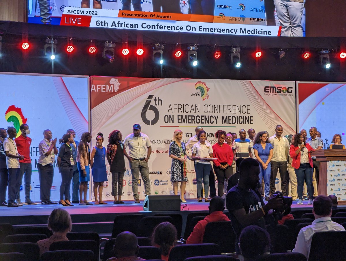 Uganda crowned Winners at the #AfCEM2022 all African Simulation Cup in Accra. @IFEMPresident presents accolades to President @EmedUg @prisca_kizito @aalenyo @JNambohe @ahaisibwe @KyobeTom