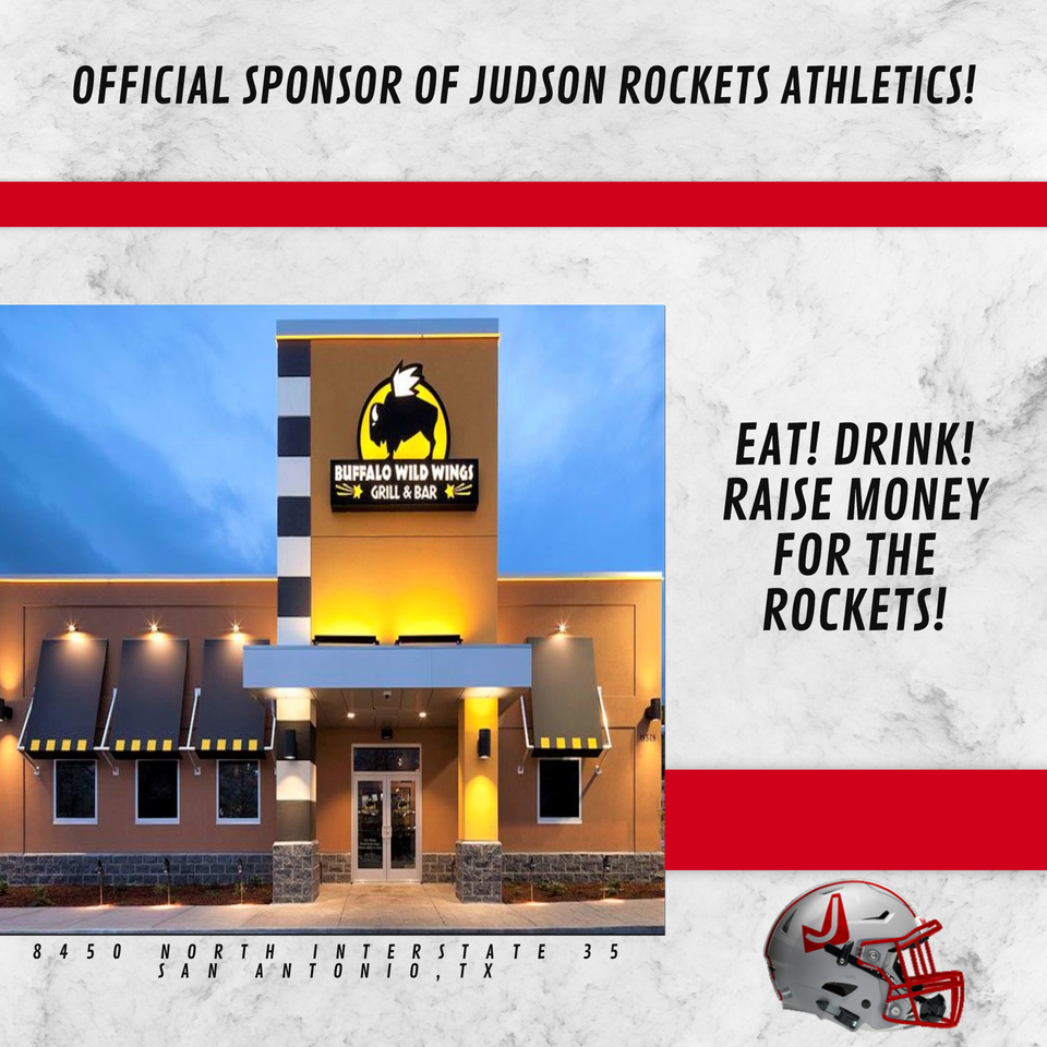 Good luck to @JudsonFootball in round 2 of the playoffs! Rockets fans make sure you stop by your local @BWWings on the way up to Round Rock today.