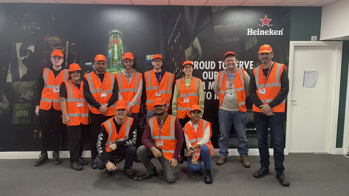 Many thanks to Vanessa Buckley from <a href="/Heineken/">Heineken</a> for welcoming our MSc Digital Design and Manufacturing students today to tour their Manchester brewery and learn how Heineken are embracing digital transformation, including additive manufacturing.