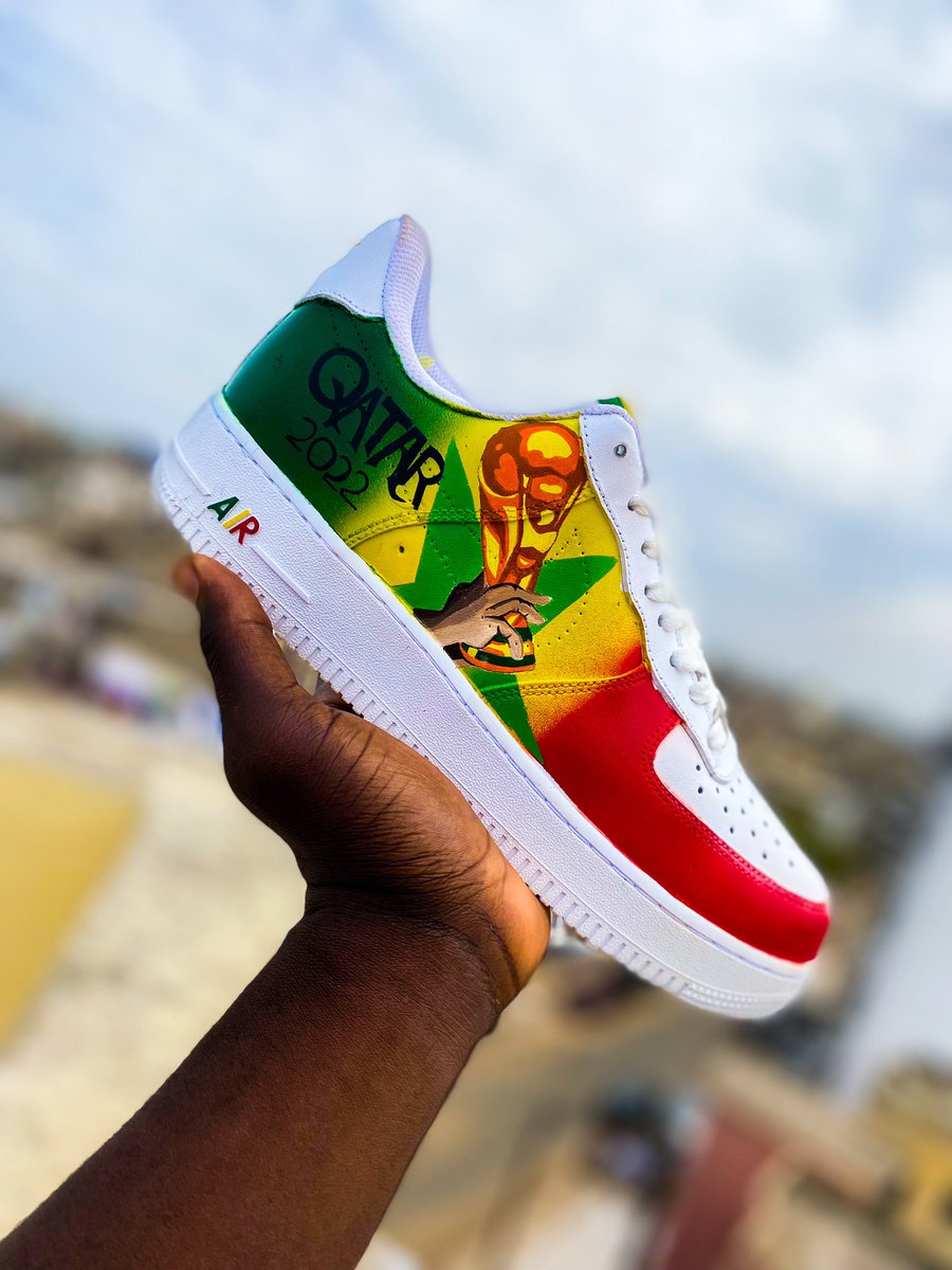 gabs_abens's tweet photo. AF1 CUSTOM THÈME QATAR 2022 #Senegal #Qatar2022 #QatarWorldCup2022 #SENEGAL2022 #seneweb #SadioMané https://t.co/XvNQvZpqkM