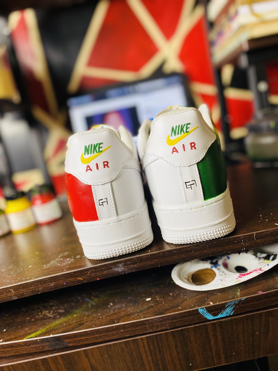 gabs_abens's tweet photo. AF1 CUSTOM THÈME QATAR 2022 #Senegal #Qatar2022 #QatarWorldCup2022 #SENEGAL2022 #seneweb #SadioMané https://t.co/XvNQvZpqkM