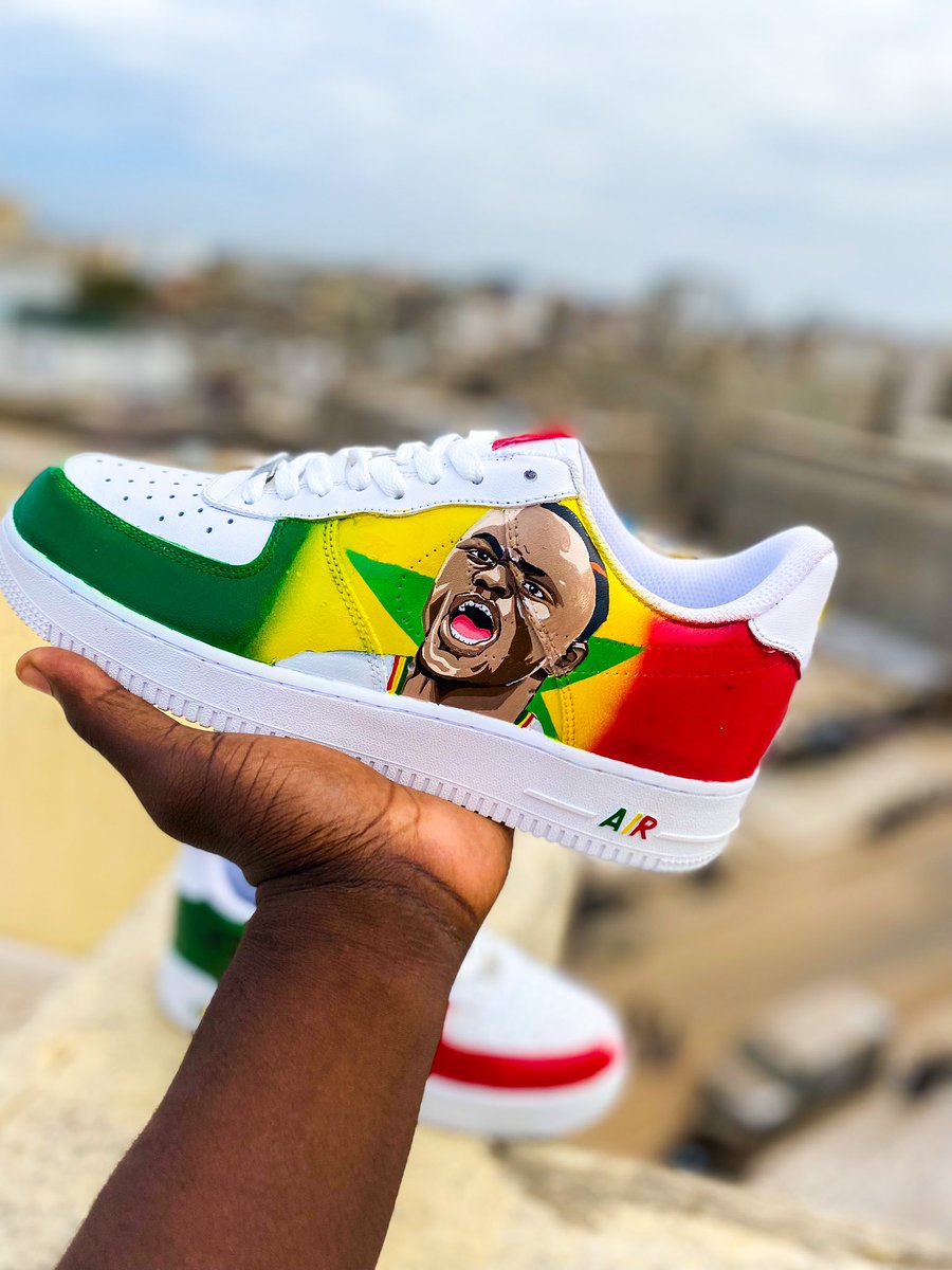 gabs_abens's tweet photo. AF1 CUSTOM THÈME QATAR 2022 #Senegal #Qatar2022 #QatarWorldCup2022 #SENEGAL2022 #seneweb #SadioMané https://t.co/XvNQvZpqkM