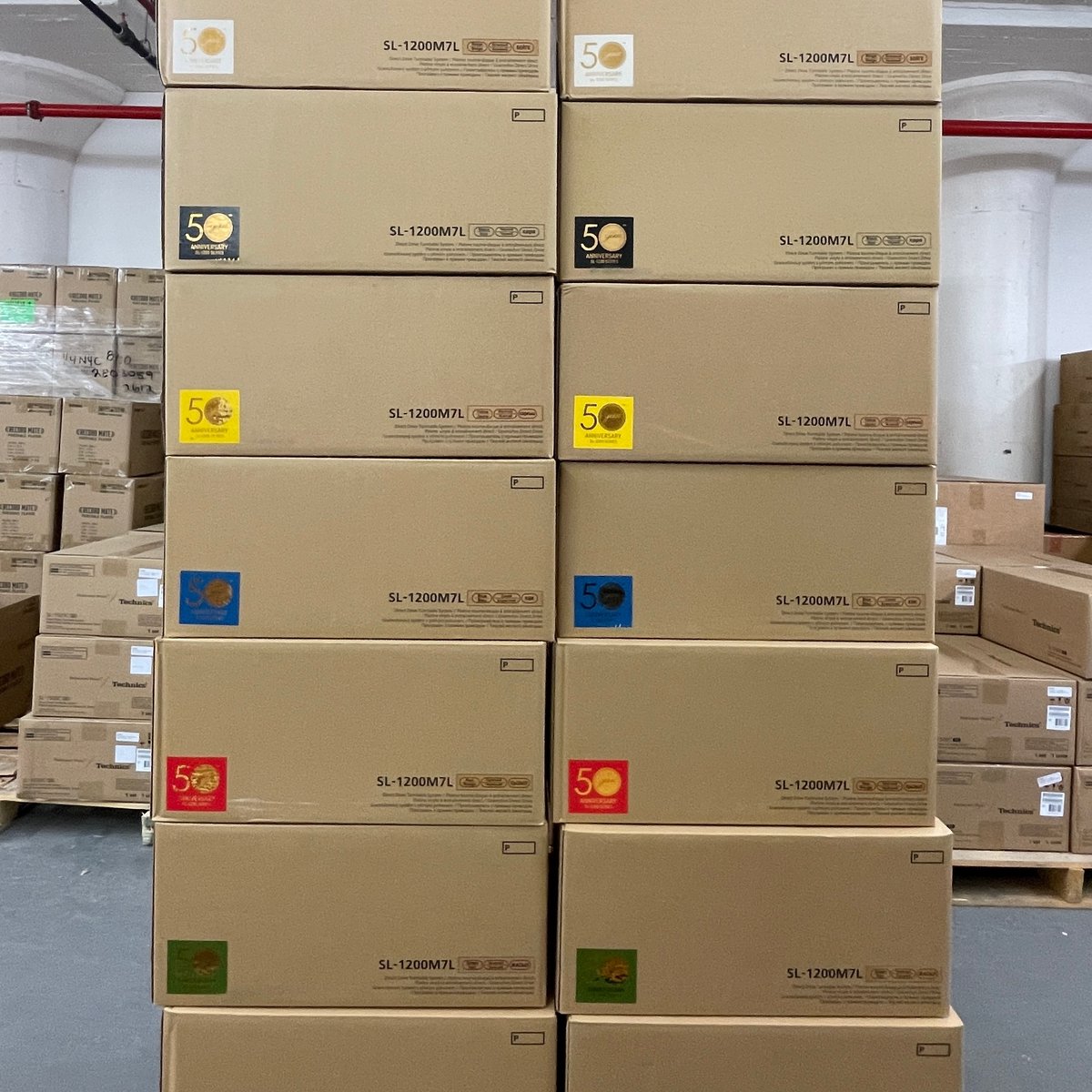 TurntableLab's tweet photo. just rec'd a fresh batch of the @technics 50th anniversary 1200 #M7L in all 7 limited colors 👀

⫸ https://t.co/irc2gTAKH5

#technics #technics1200 #technicssl1200m7l #technicsm7l #sl1200m7l #ttlhifi #ttldj https://t.co/mkLtM0jCL8