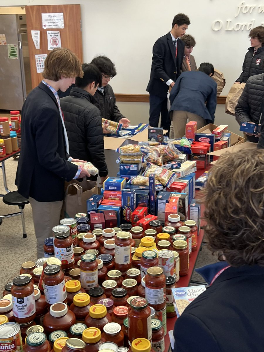 Awesome day delivering food for the people of Worcester. Thanks to the entire SJ community for your support! Next up: Pumpkin Bowl!