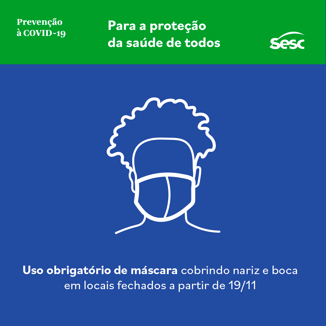 Com o aumento no número de casos de Covid-19 no Estado de São Paulo, a partir de amanhã (sábado, 19) volta a ser obrigatório o uso de máscaras de proteção facial durante a permanência nos espaços fechados das unidades.
 
Com cuidado e proteção, esperamos vocês de portas abertas!