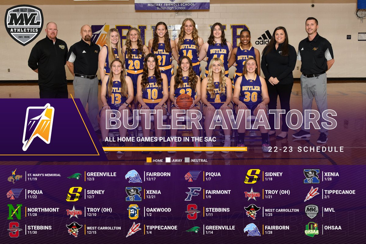 Season opener for <a href="/LadyAviators/">Lady Aviators BBall</a> is tomorrow!  Looking forward to a great year!

#WeAreAviators #AviatorStrong