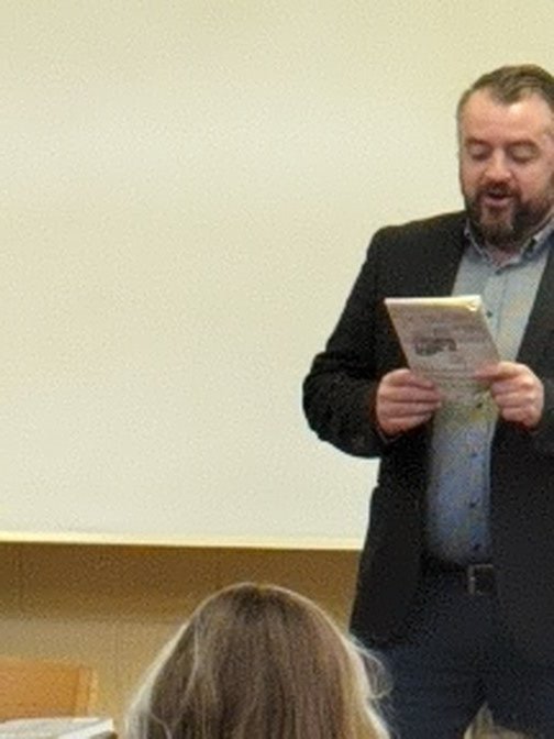 stpaulscclib's tweet photo. A big thank you @TheLitYWF and #Dermotkeyes for sharing his writing experiences @jcsplibraries from writing in his copybook about the World Cup 1992 to published author &amp; Deputy Editor of #WaterfordNS https://t.co/w4UQikIsET