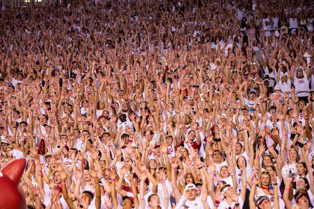 The best fans in the country ♥️ #WPS

h/t Arkansas Football