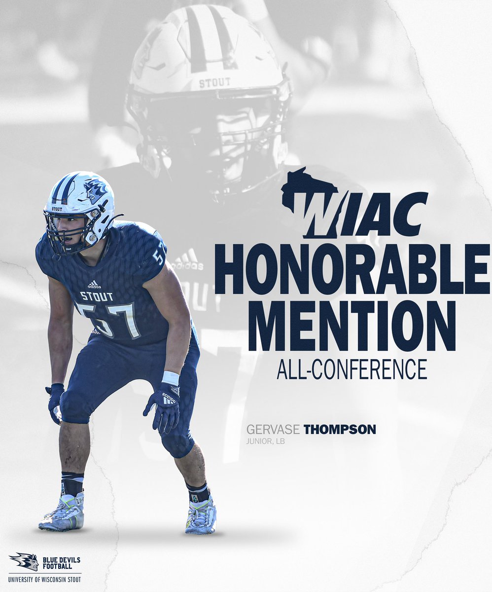 Honorable Mention All-WIAC honors for <a href="/gervythefourth/">Gervase Thompson IV</a>!

#BleedBlue #TPC
