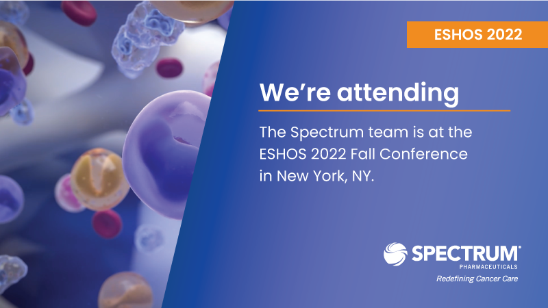 We are in New York for the Empire State Hematology and Oncology Society fall summit (ESHOS). The Spectrum team looks forward to meeting you, stop by and learn more.

#ESHOS22 #Conference #SpectrumTeam #Hematology #Oncology