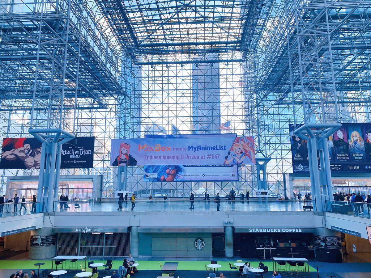 goomstudio's tweet photo. 11/18-20 at #AnimeNYC in New York, U.S.A. #MixBox is now exhibiting its first booth! We welcome Hinata Nekomiya and kson as our guests in the special video of Miraiakari to be shown on site. https://t.co/UY1rAHt8wI