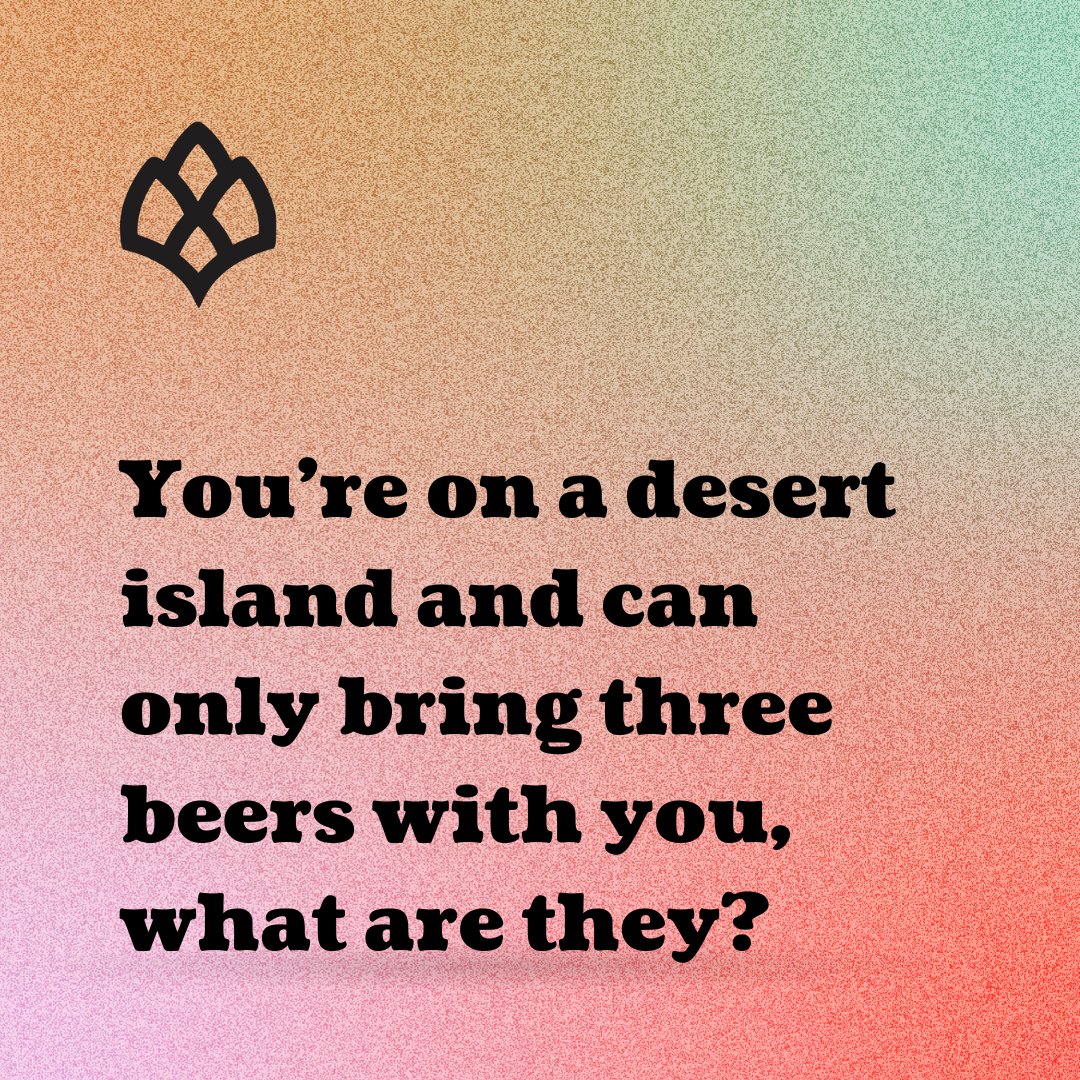 hopculturemag's tweet image. At least you wouldn&apos;t have to share.

Tell us -- you&apos;re on a desert island and can only bring three beers with you ... what are they?