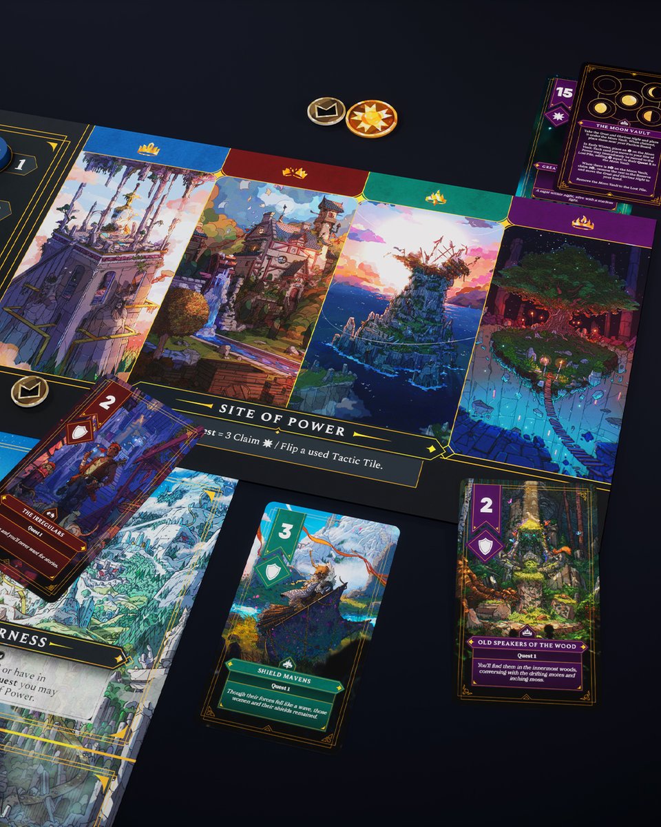 The scope &amp; strategy has grown with the arrival of faction independent kingdom cards. Occupy them to build your faction out in wildly different ways. Install supporters in the court, secure regions, quest to sites of power - all whilst pursuing agendas both hidden &amp; revealed.