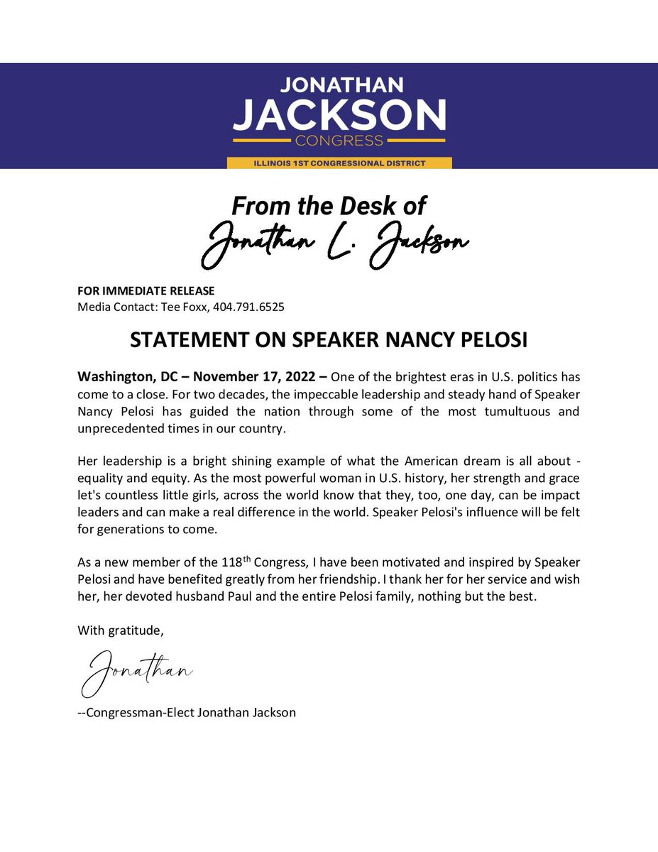 Jonathan Jackson For Congress tweet media