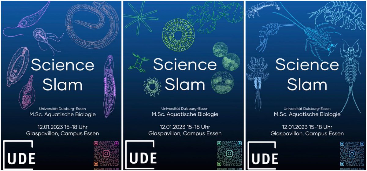 Florian Leese (@leeselab) on Twitter photo Wir sind stolz auf unseren neuen MSc Studiengang „Aquatische Biologie“. Am 12.1.‘23 wird <a href="/unidue/">Uni Duisburg-Essen @unidue.bsky.social</a> am Campus #Essen der erste ##ScienceSlam von+mit den Studierenden durchgeführt. Themen so vielfältig & spannend wie die Poster. #Biodiversität #Ökosysteme #Wasser #Studium #Biologie Wir sind stolz auf unseren neuen MSc Studiengang „Aquatische Biologie“. Am 12.1.‘23 wird <a href="/unidue/">Uni Duisburg-Essen @unidue.bsky.social</a> am Campus #Essen der erste ##ScienceSlam von+mit den Studierenden durchgeführt. Themen so vielfältig & spannend wie die Poster. #Biodiversität #Ökosysteme #Wasser #Studium #Biologie