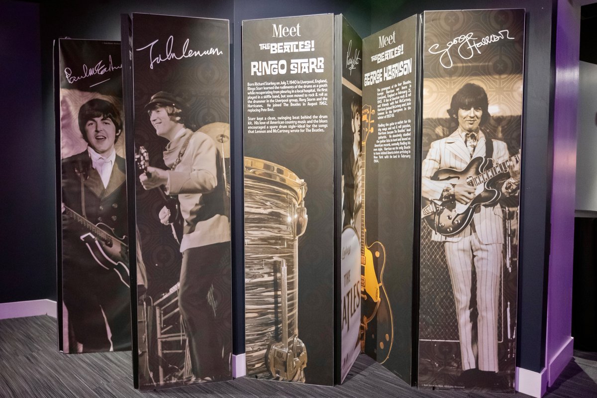 PruCenter's tweet photo. Beatlemania has come to the Rock! 🎶 “Ladies & Gentlemen… The Beatles”, a fab exhibit about the lads’ early time in the US (1964-66), is now open at the #GRAMMYMuseumExp!
More Info: https://t.co/WuEjkDhf1O https://t.co/rHqv1GJXly