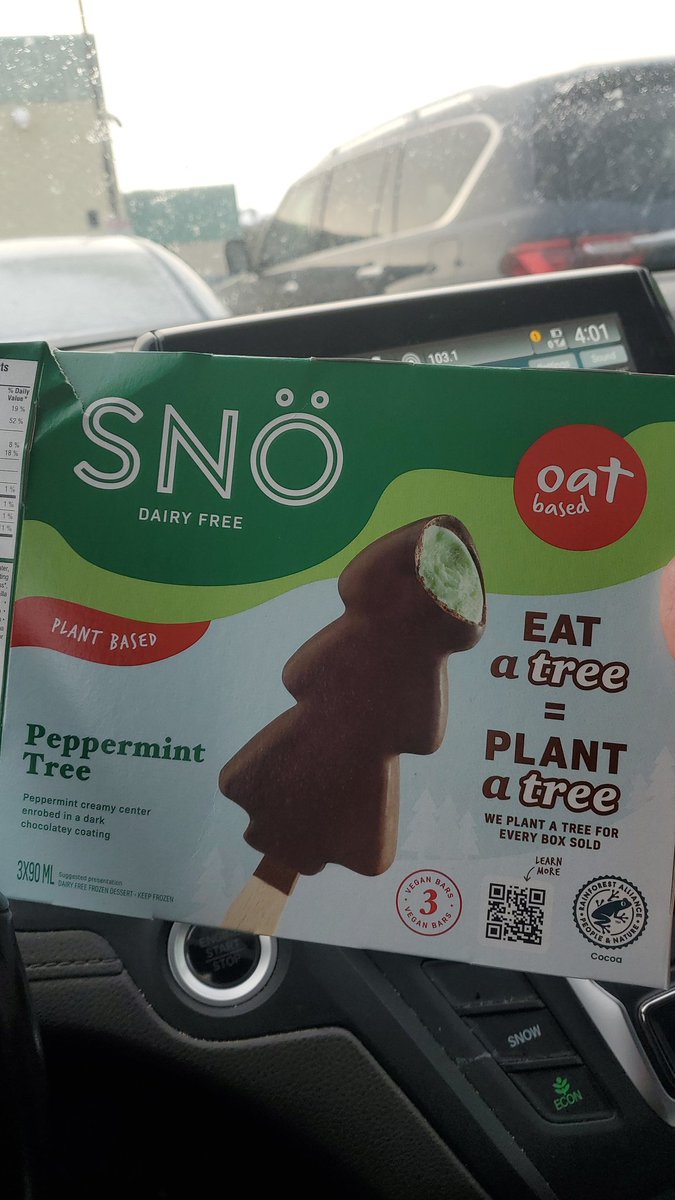 Just tried a new non-dairy frozen dessert from Walmart- Argyle Mall. Love that SNÖ plants a tree for every tree box sold. Love the mint flavour!