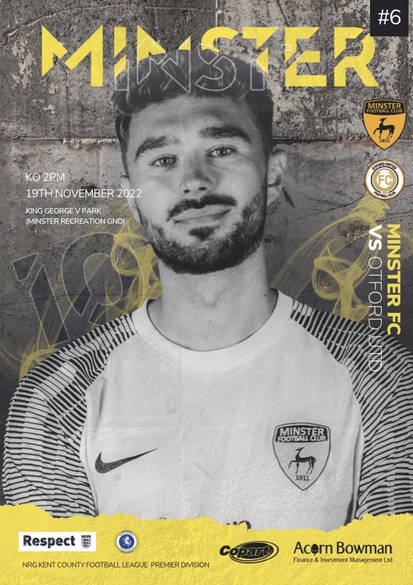 MinsterFC1911's tweet image. MATCHDAY #DIGITALPROGRAMME No.6 IS OUT TOMORRROW ! .. for our @KCFL1516 match vs @OtfordUnitedFC 
 
Thanks to our sponsors :
#AcornBowman
@CopartUKLimited
Spreading the word to our football friends :
@NonLgeProgs
@GroundhopperUK
@NonLeagueCrowd
@TonyIncenzo 
Cover⭐️ @Lewisray666