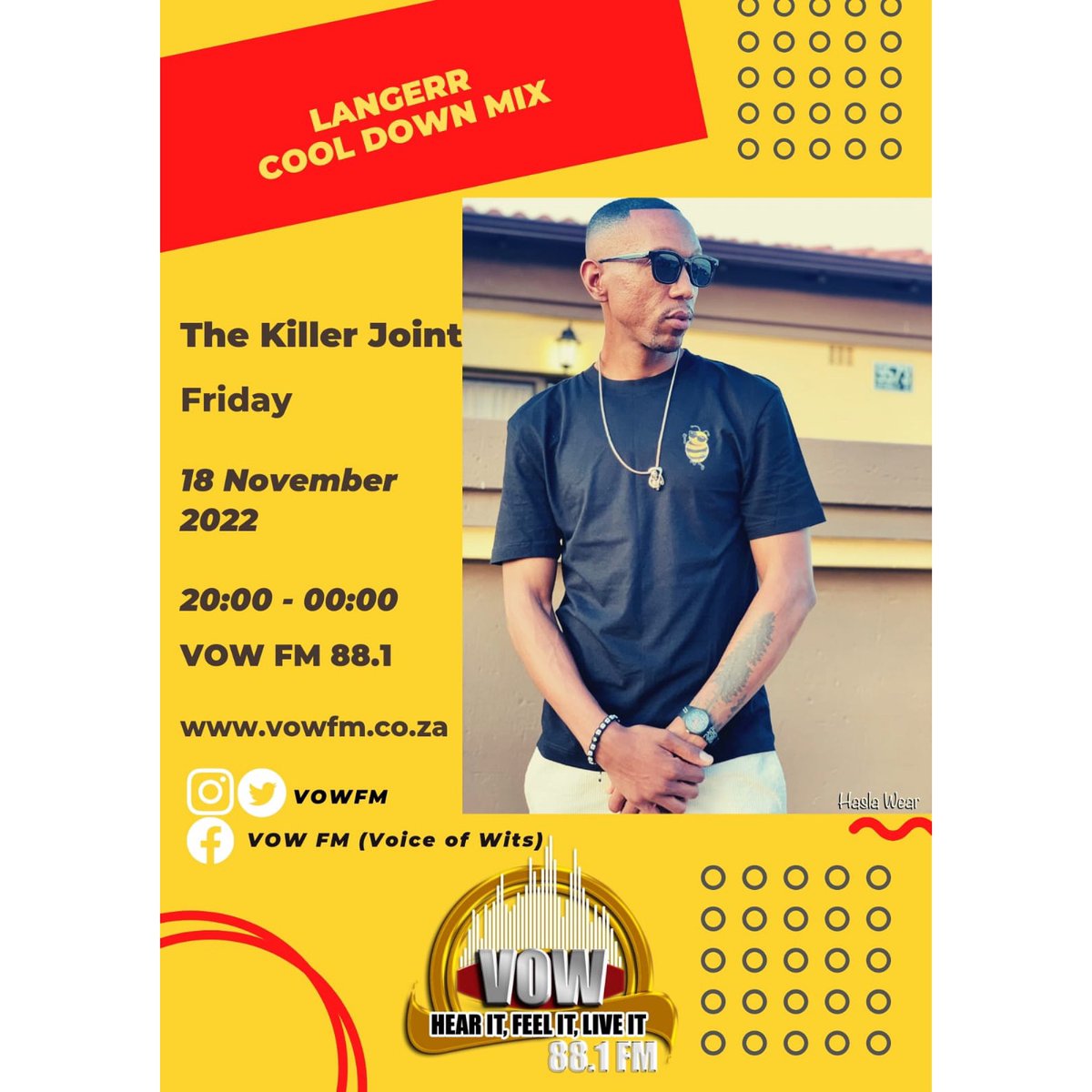 LangerrrSA's tweet photo. I’m going LIVE @ 20h25 on @vowfm (88.1FM) 🔥🎶🎵🔊🔊🔊#

Tune in on https://t.co/OUgENIvfT1 https://t.co/iIejNqQznc