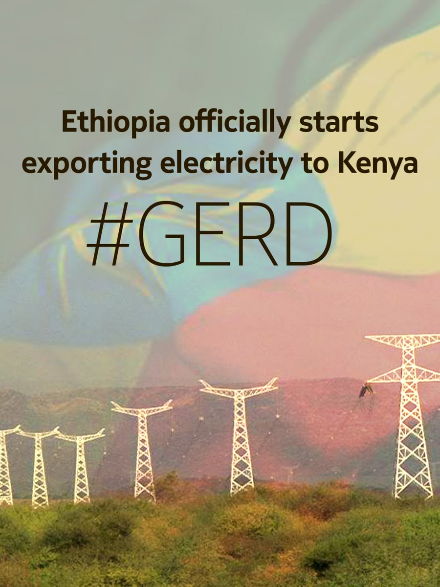 Ethiopia🇪🇹 Officially starts exporting electricity to Kenya🇰🇪.
ኢትዮጵያ ወደ ኬንያ የኤሌክትሪክ ኃይል 'ኤክስፖርት' ማድረግ ጀመረች!!