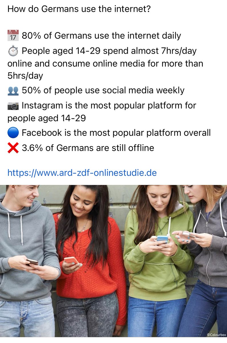 CgsGerman's tweet photo. Useful summary of some facts related to the use of internet in Germany - thanks to @GermanEmbassy Fits in with #Theme1 of the #AQAALevelGerman course. #Y12 and #Y13, take notes!!

#KS5German #ALevel #AQAGerman #LernDeutsch https://t.co/EUcgOgrebE