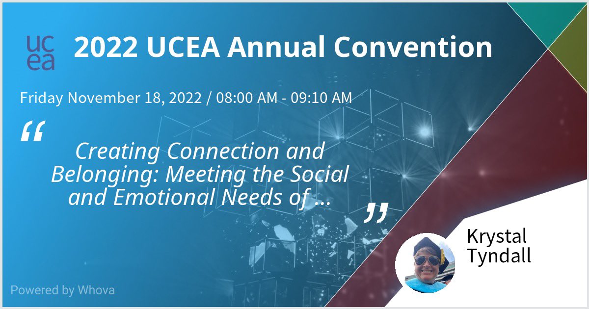 Krystal_Tyndall's tweet photo. Started the day at UCEA convention with my colleagues Dr. Tyler and @Travis_Lewis1. Grateful for the opportunity to share our #SEL work. #proactivework #connections https://t.co/1cfSjJkL21