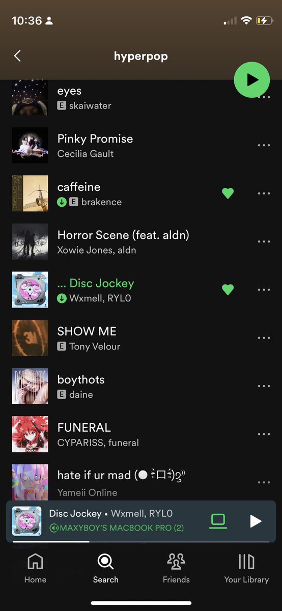 Disc Jockey on the hyperpop playlist! pretty neat!!!!! 

thank u <a href="/Spotify/">Spotify</a> ♥️