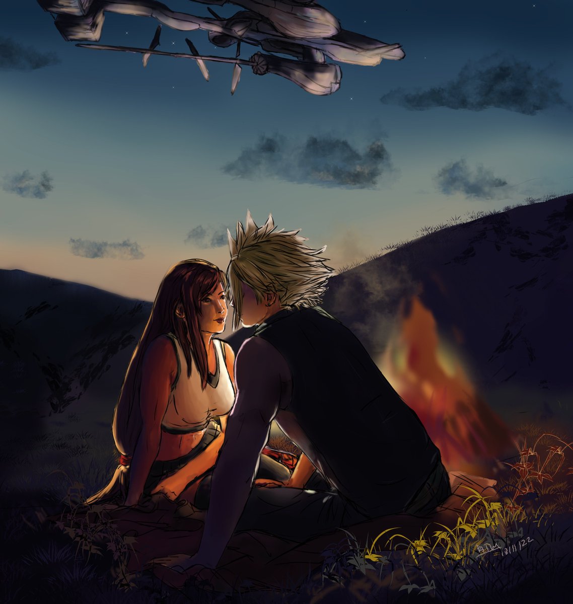 patri01011's tweet photo. Day 5: Under the Highwind

Because we totally know they weren't having a coffee under the highwind 😂

#ClotiFallFestival2022
#IconicCloti
#ClotiWeek2022
#Cloti
#CloudStrife #TifaLockhart https://t.co/T0Ub9SOheK