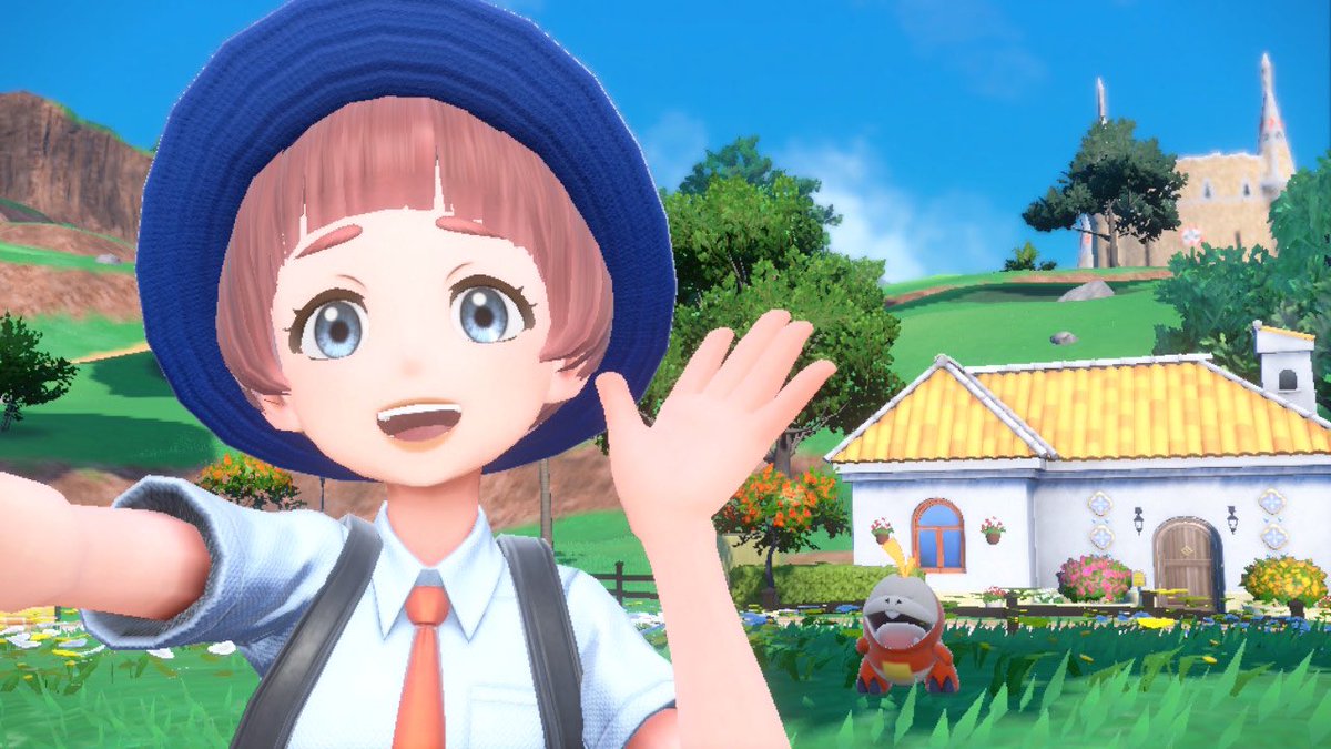 manpukuma's tweet photo. #ポケモンSV #キャラメイク
とてもかわいくできてお気に入り！
口が小さい子ってかわいい〜〜 https://t.co/1pCumko4fb