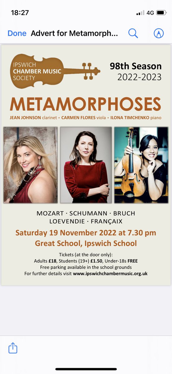 IpsChambMus's tweet photo. Wonderful recital last Saturday by @stevenosborne Looking forward to @Metamorph0ses tomorrow @ipswichschool - fabulous programme! https://t.co/mL4lFpwCZN