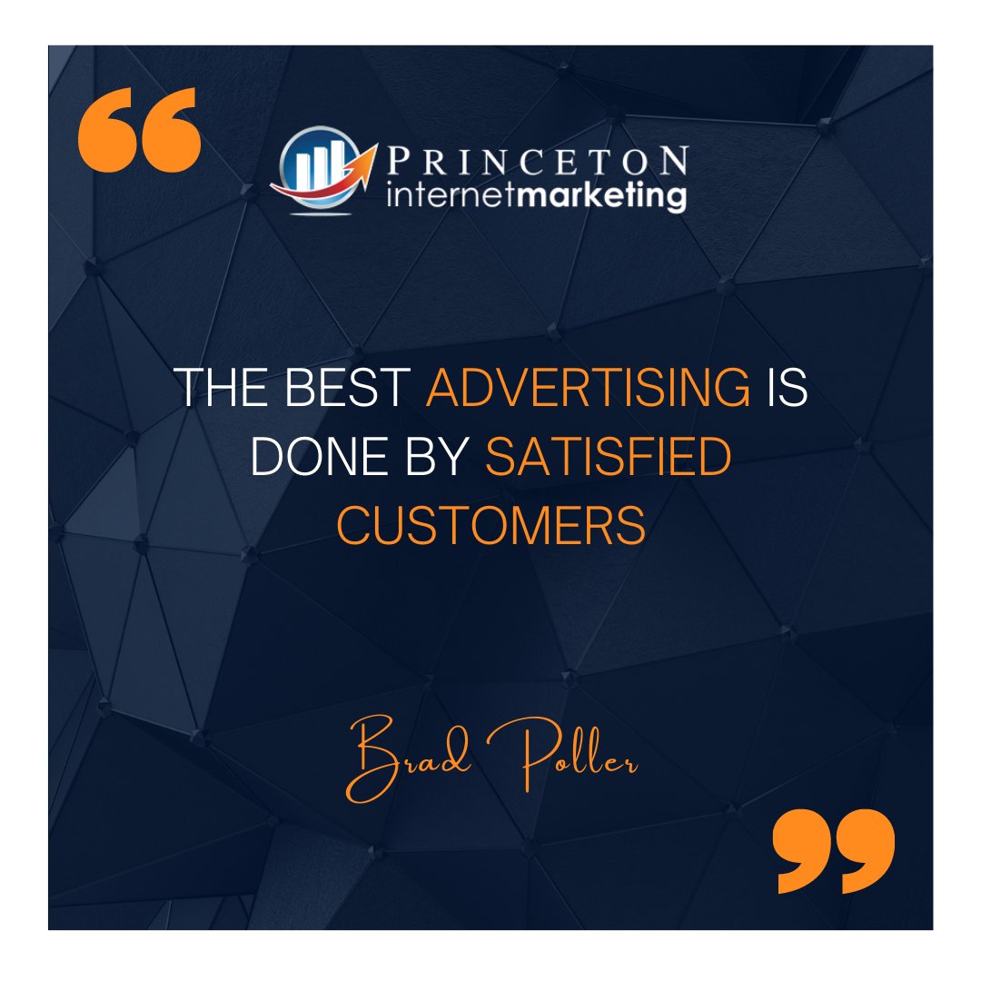 PIMNJ's tweet photo. "the best advertising is done by satisfied customers" -Brad Poller
Learn more: https://t.co/HJrv1lyGdi
#PIMNJ #bradcares #wisewords #marketingguru #thinkaboutit #marketing #digitalmarketing #business #extra #mile #never #crowded https://t.co/fykWwqQW1f