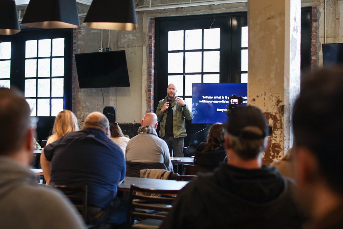Thank you to everyone who showed up this morning to hear <a href="/imdavidskidmore/">David Skidmore</a> talk about #cmtruth at <a href="/parlorokc/">Parlor OKC</a>. We enjoyed sipping hot coffee from <a href="/EOTECOFFEE/">EÔTÉ COFFEE</a> and seeing everyone’s smiling faces. Looking forward to seeing you all again next month! 💛