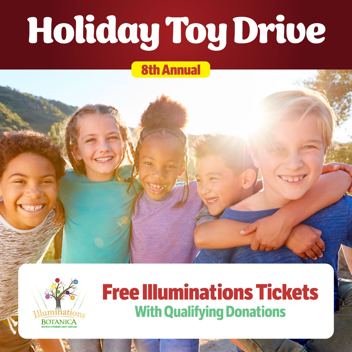 Our annual toy drive starts today! Help the Child Advocacy Center of SG CO by donating. Free Illuminations <a href="/BotanicaWichita/">Botanica</a> tickets for qualifying donations. reddi.com/toy-drive